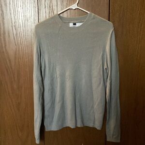 Topman Gray Long Sleeve Sweater